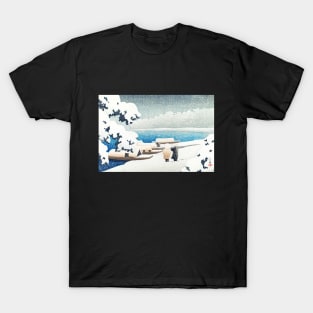 Hashidate in the Snow by Kawase Hasui T-Shirt